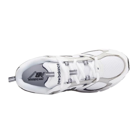 New Balance Dames 408 V1 leren sportschoenen (Wit, Marine) - Image 3