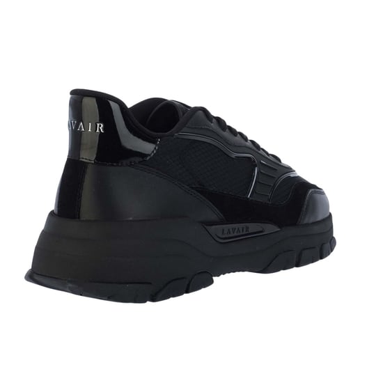 Lavair Heren Pacific 2.0 Leren Trainers (Zwart) - Image 4