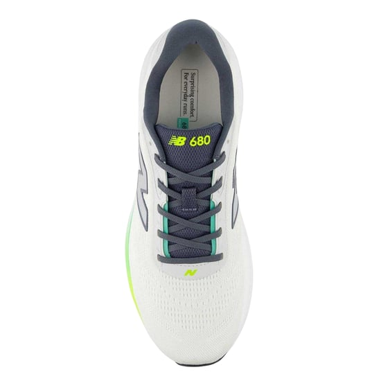 New Balance Heren 680 V8-sportschoenen (Wit, Groen) - Image 3
