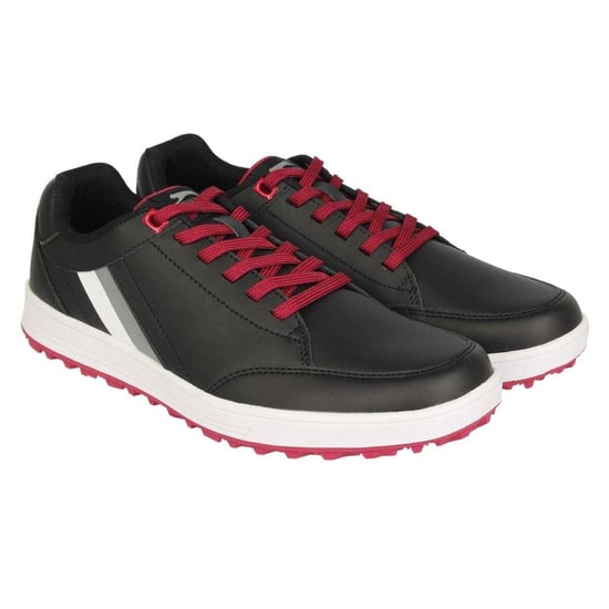 Slazenger Heren Leren Casual Golf Schoenen (Zwart) - Image 5