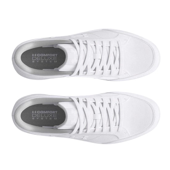 Under Armour Mens Official Leather Shoes (White) - Image 3