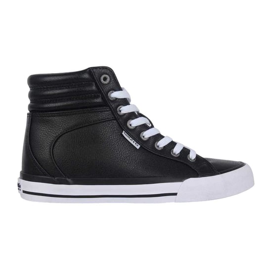 SoulCal Womens/Ladies Asti High Top Trainers (Black/White) - Image 1