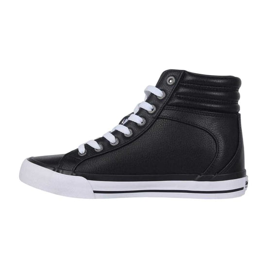 SoulCal Womens/Ladies Asti High Top Trainers (Black/White) - Image 3