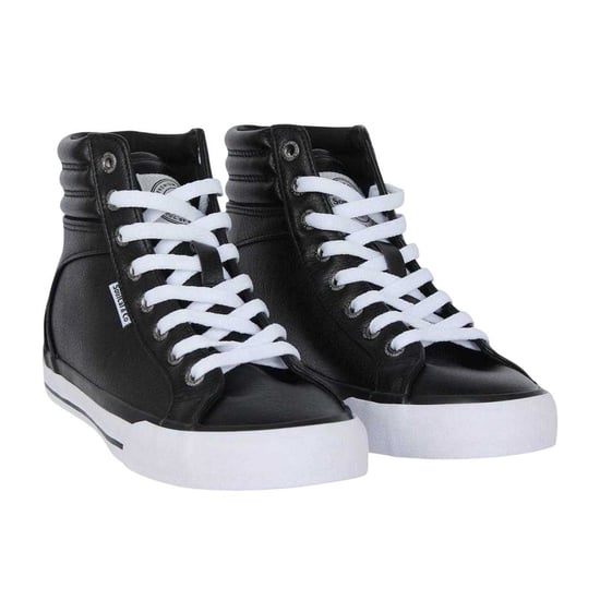 SoulCal Womens/Ladies Asti High Top Trainers (Black/White) - Image 4