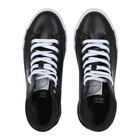 SoulCal Womens/Ladies Asti High Top Trainers (Black/White) - Image 5