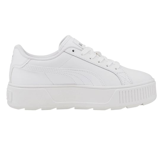 Puma Womens/Ladies Karmen Leather Trainers (White) - Image 1