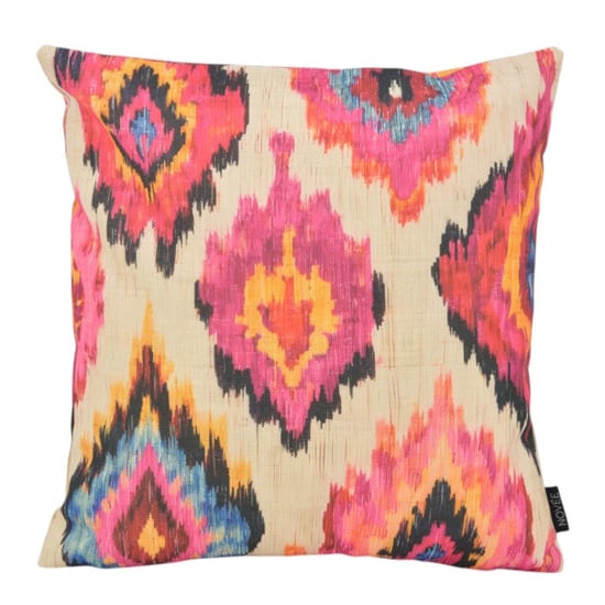 NOVÉE Sierkussen ikat fiesta | 45x45 cm | katoen/linnen - Image 1