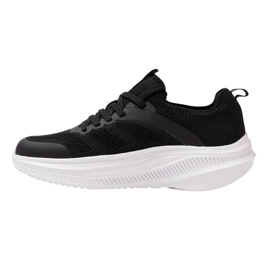Kappa Heren Prati Gebreide Platform Trainers (Zwart, Wit) - Image 2