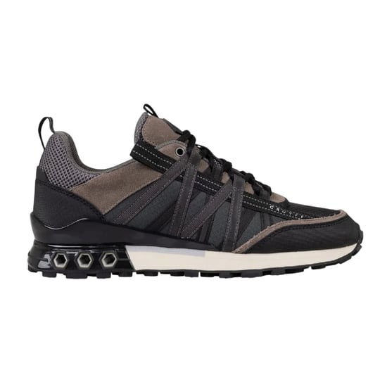Cruyff Mens Fearia Suede Hex-Tech Trainers (Black) - Image 1