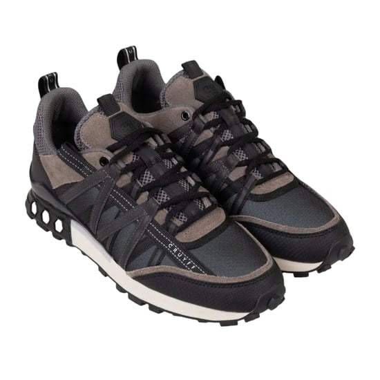 Cruyff Mens Fearia Suede Hex-Tech Trainers (Black) - Image 2