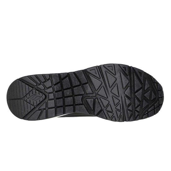 Skechers Womens/Ladies Uno Stand On Air Wedge Trainers (Black/Metallic) - Image 4