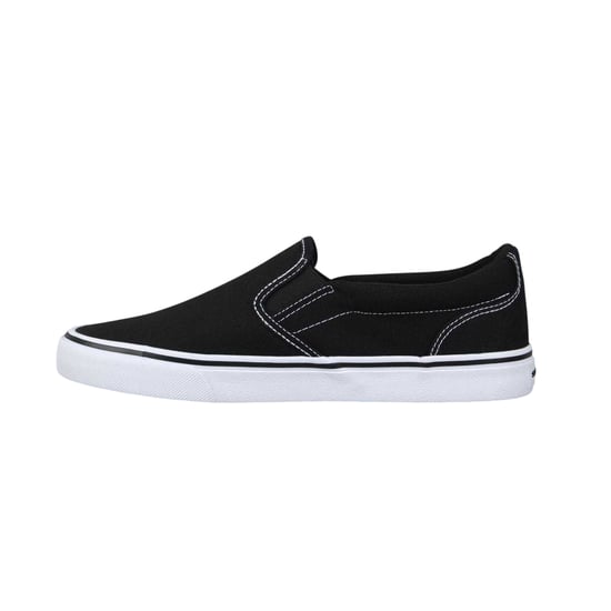 SoulCal Mens Canvas Flat Trainers (Black/White) - Image 1