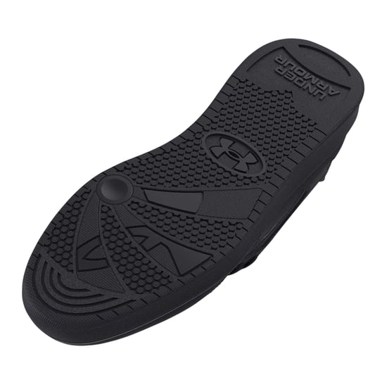 Under Armour Mens Official Leather Shoes (Triple Black) - Image 4