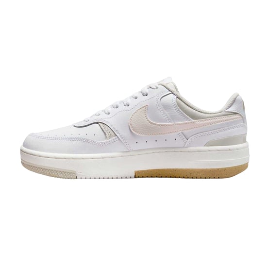 Nike Womens/Ladies Gamma Force Leather Platform Trainers (White/Off White) - Image 2