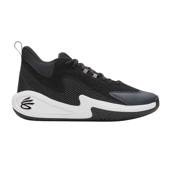 Under Armour Mens Curry Basketball Shoes (Black/Grey) - Image 1