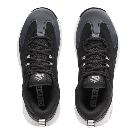 Under Armour Mens Curry Basketball Shoes (Black/Grey) - Image 3