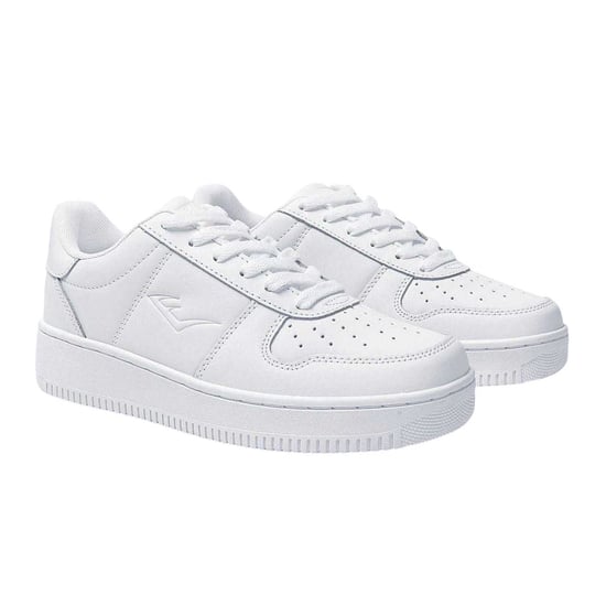Everlast Womens/Ladies Hanshi Leather Platform Trainers (White) - Image 5