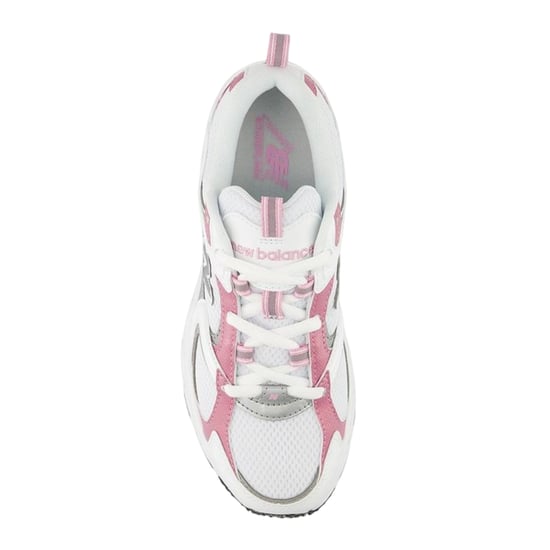 New Balance Dames 408 V1 leren sportschoenen (Wit/Roze) - Image 2