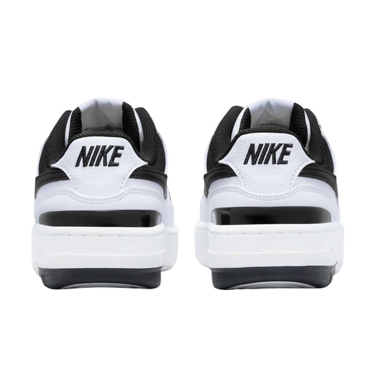 Nike Womens/Ladies Gamma Force Leather Platform Trainers (White/Black) - Image 2