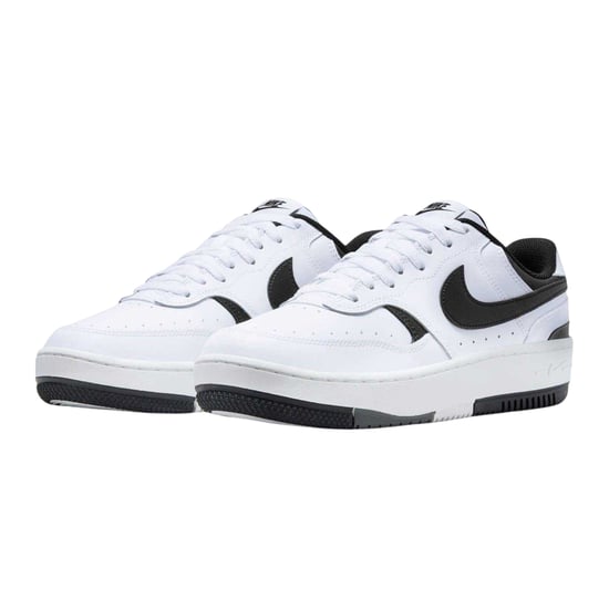 Nike Womens/Ladies Gamma Force Leather Platform Trainers (White/Black) - Image 4