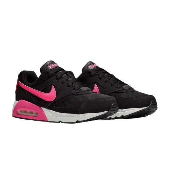 Nike Meisjes Air Max Ivo Leren Trainers (Zwart/roze) - Image 4