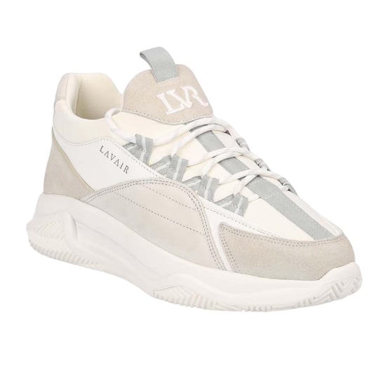 Lavair Heren Creator Panelled Nappa Leren Trainers (Wit) - Image 4