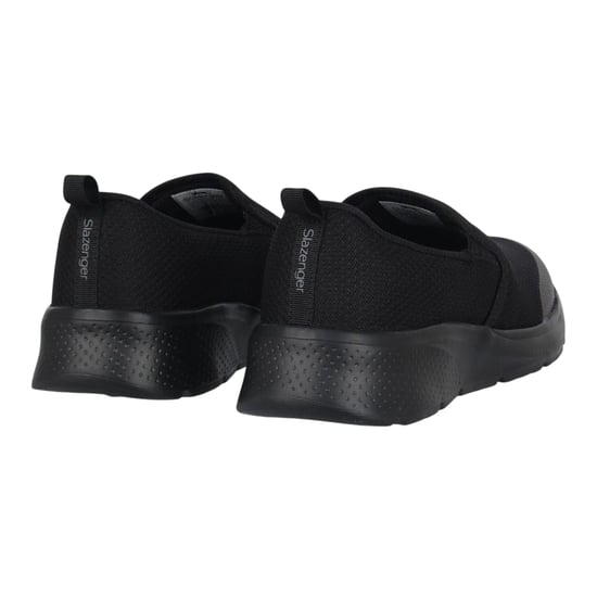 Slazenger Jongens Zeal Leren Slip-on Trainers (Zwart) - Image 2