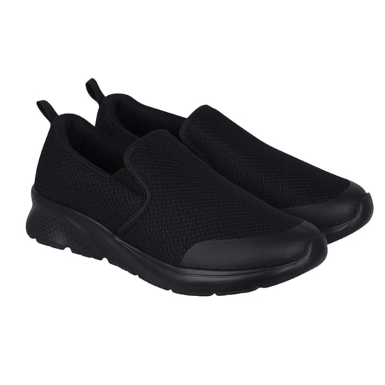 Slazenger Jongens Zeal Leren Slip-on Trainers (Zwart) - Image 5