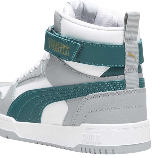 Puma Kinderen/Kinderen RBD Game High Top Trainers (Wit/Grijs/Groen) - Image 4