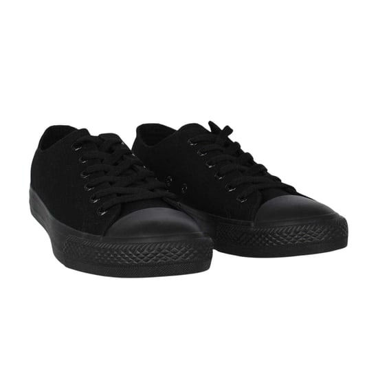 SoulCal Mens Canvas Flat Trainers (Black) - Image 4