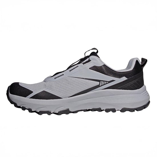 Karrimor Mens Aspect Leather Low Cut Waterproof Hiking Shoes (Black/Grey) - Image 3