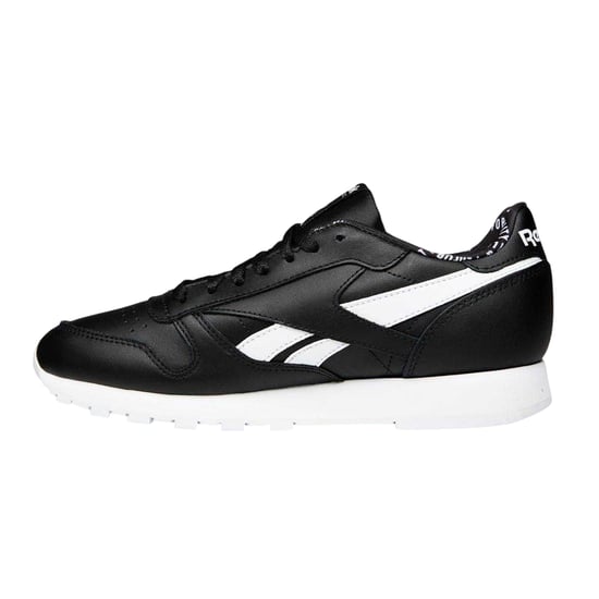 Reebok Mens Classic Leather Trainers (Black/White) - Image 3