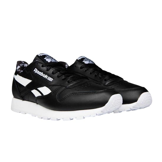 Reebok Mens Classic Leather Trainers (Black/White) - Image 4