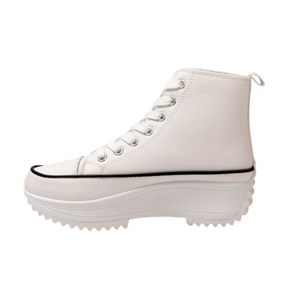 Firetrap Womens/Ladies Platform High Top Trainers (White) - Image 2