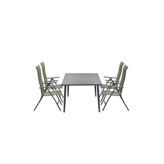 Garden Impressions 5-delige tuinset 4 limone stoelen met tafel perth - Image 2