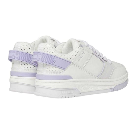 Mallet Dames/Dames Compton Leather Low Cut Chunky Flat Trainers (Wit/siliconen) - Image 2