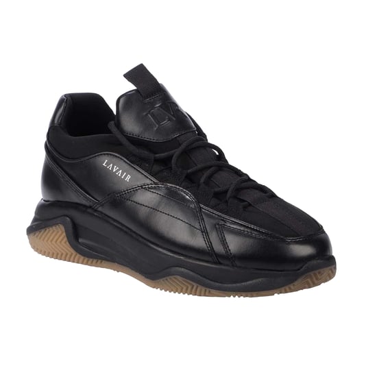 Lavair Heren Creator Premium Leren Trainers (Zwart) - Image 3