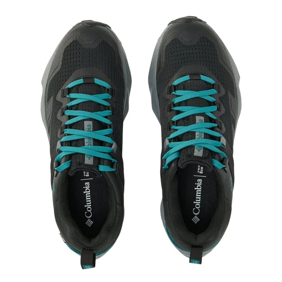 Columbia Womens/Ladies Facet Leather Trainers (Black/Teal) - Image 3