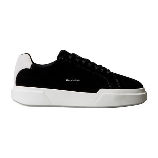 Calvin Klein Heren Suede Chunky Trainers (Zwart, Wit) - Image 1