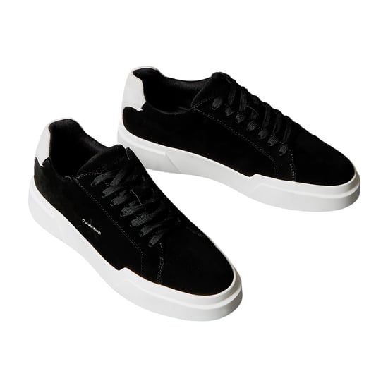 Calvin Klein Heren Suede Chunky Trainers (Zwart, Wit) - Image 6