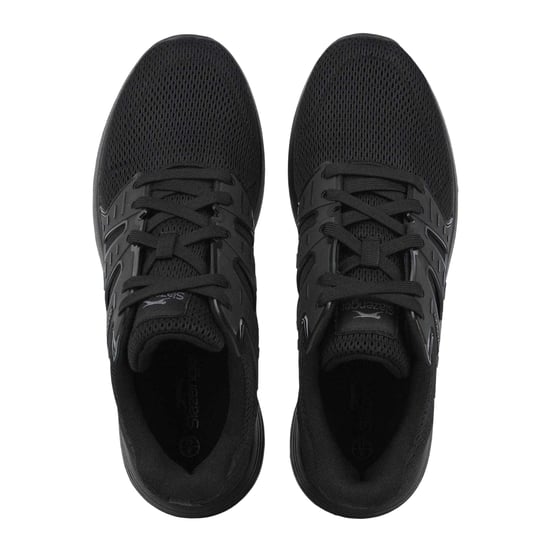 Slazenger Heren Clayton Mesh Casual Flat Trainers (Zwart) - Image 3