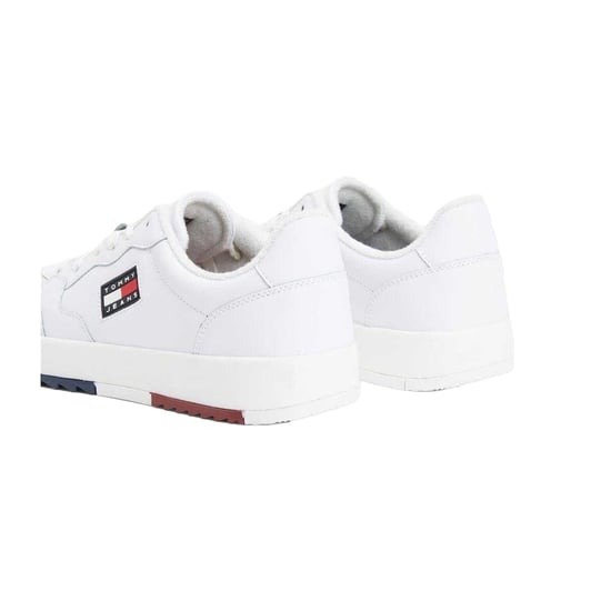 Tommy Jeans Heren Leren Basketbalschoenen (Wit) - Image 2