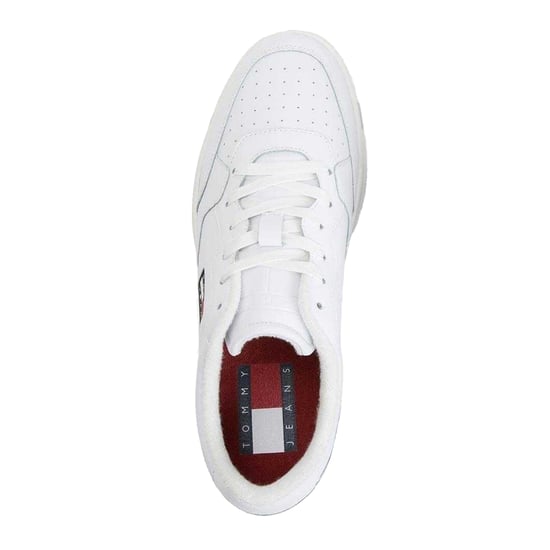 Tommy Jeans Heren Leren Basketbalschoenen (Wit) - Image 3