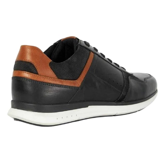 Dune London Mens Torben Leather Trainers (Black) - Image 2