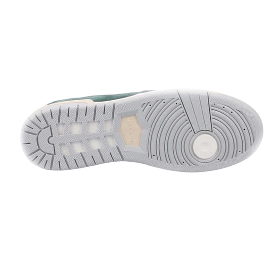 Lavair Mens Vadum Grain Leather Trainers (White/Green) - Image 3