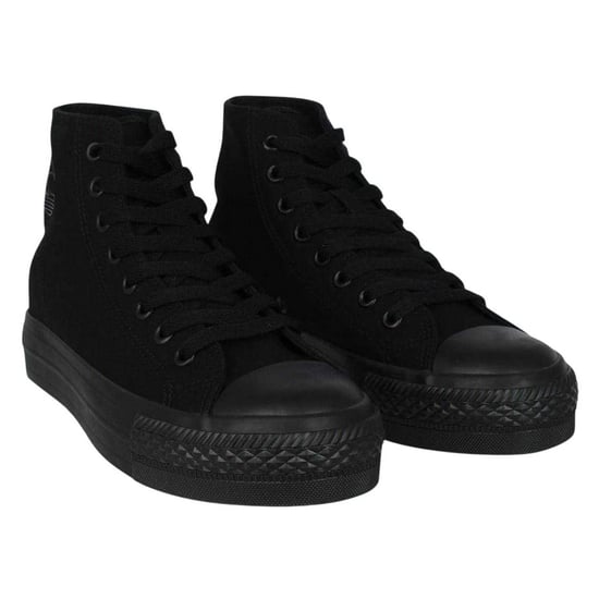 SoulCal Womens/Ladies Canvas High-top Platform High Top Trainers (Black) - Image 1