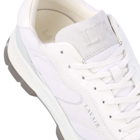 Lavair Heren Aequora Leren Trainers (Wit) - Image 6