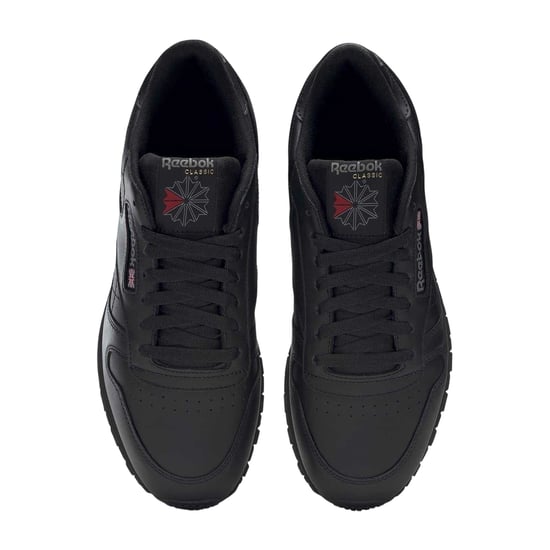 Reebok Mens Classic Leather Trainers (Black) - Image 3