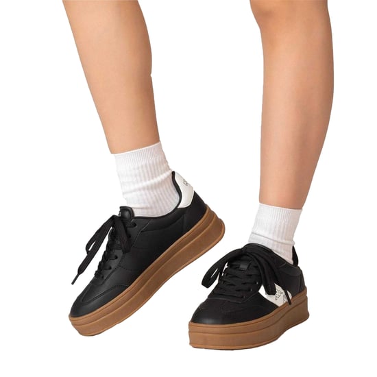 Kappa Scafa-platformsneakers voor dames (Zwart) - Image 4