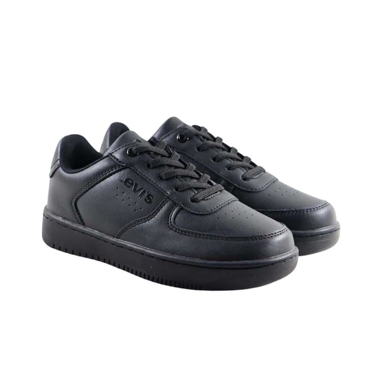 Levis Kinder/Kinder Union Leren Trainers (Zwart) - Image 5